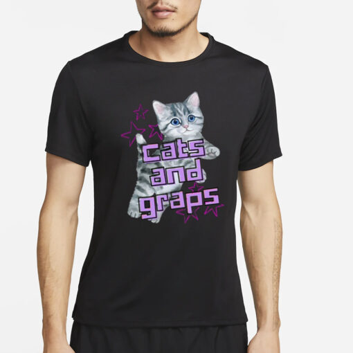 Wrassletrash Cats And Graps T-Shirt4