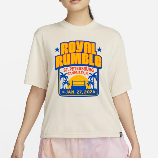 Wwe Sportiqe Royal Rumble 2024 T-Shirt4