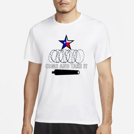 texas Razor Wire, Come and Take It Texas Flag T-Shirt