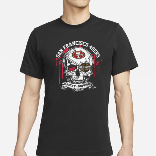 49ers Super Bowl Harley Davidson T-Shirts