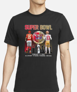 49ers Vs Chiefs Super Bowl LVIII Champions Mahomes Purdy T-Shirt