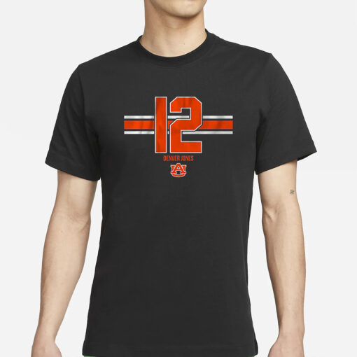 Auburn Basketball Denver Jones 12 T-Shirt1