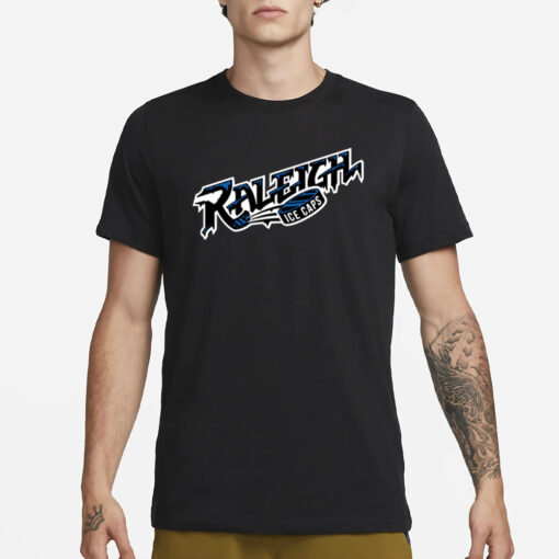 Carolinapro Checkered Flag Raleigh Ice Caps T-Shirt1