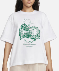 Chateau Marmont Hollywood White with Green T-Shirt