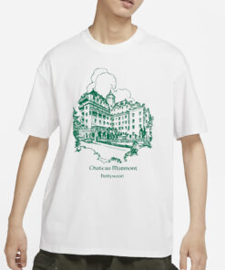 Chateau Marmont Hollywood White with Green T-Shirts