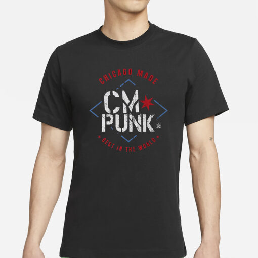 Cm Punk 500 Level Chicago Made T Shirts