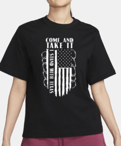 Come And Take It Patriotic Conservative Razor Wire Border T-Shirt1