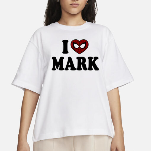 Dadasayy I Love Mark Spiderman T-Shirt