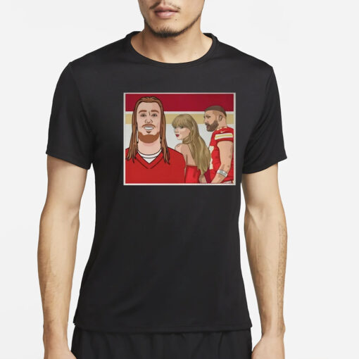 George Kittle’s Travis Kelce Taylor T-Shirt4