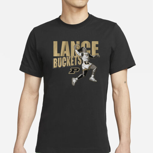 PURDUE BASKETBALL LANCE JONES BUCKETS T-SHIRTS