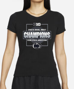 Penn State Nittany Lions 2024 Big Ten Wrestling Dual Meet Champions T Shirt