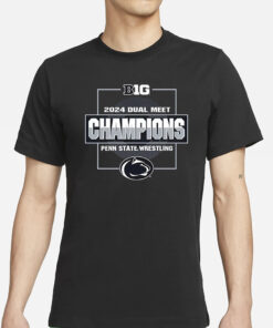 Penn State Nittany Lions 2024 Big Ten Wrestling Dual Meet Champions T Shirts