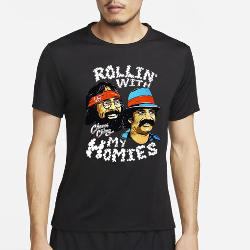 Rollin With My Homies Cheech Chong T Shirt2