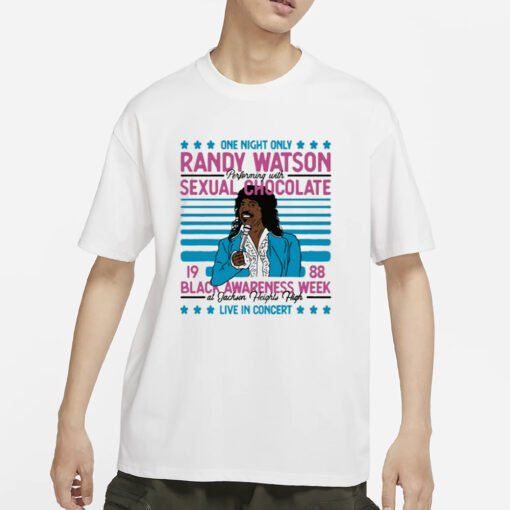 Shannon Sharpe Wearing Randy Watson Sexual Chocolate T-Shirts