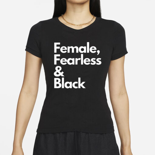 Sheryl Swoopes Female Fearless Black T-Shirt