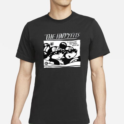 Steamboat Willie Goes For A Ride The Happy Fits I Could See The World With You T-Shirt