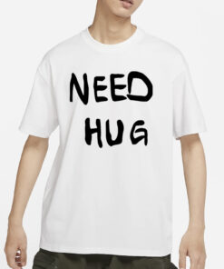 Stefon Diggs Wearing Need Hug T-Shirt