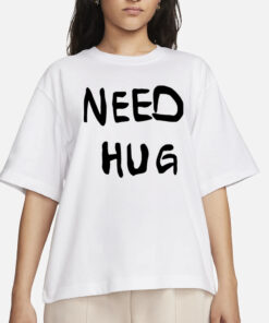 Stefon Diggs Wearing Need Hug T-Shirts