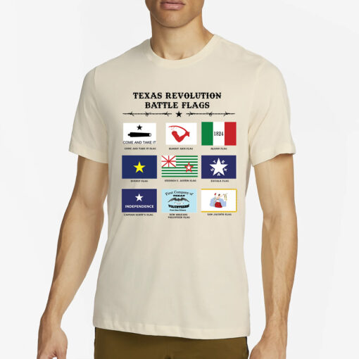 TEXAS REVOLUTION FLAGS T-SHIRT4