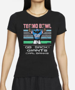 Tecmo Bowl Giants Carl Banks T-Shirt