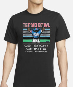 Tecmo Bowl Giants Carl Banks T-Shirts