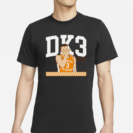 Tennessee Basketball Dalton Knecht Dk3 Signature T-Shirt