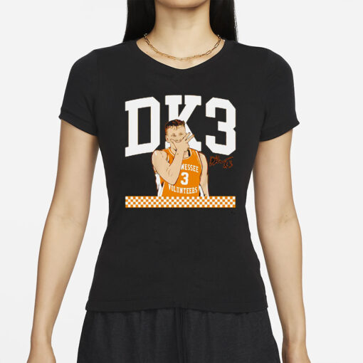 Tennessee Basketball Dalton Knecht Dk3 Signature T-Shirts