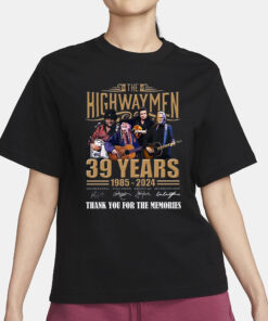 The Highwaymen 39 Years 1985 – 2024 Thank You For The Memories T Shirt1