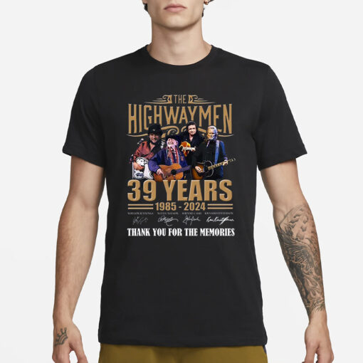 The Highwaymen 39 Years 1985 – 2024 Thank You For The Memories T Shirt3