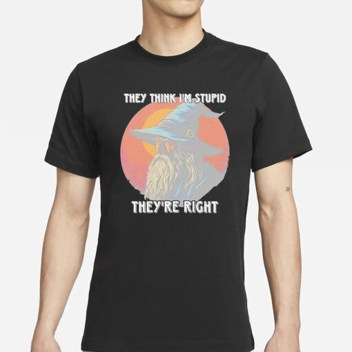 They Think Im Stupid Theyre Right T-Shirt