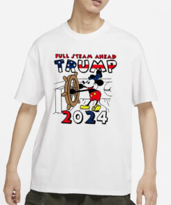 Trump 2024 Full Steam Ahead Mickey T-Shirt