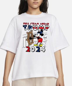 Trump 2024 Full Steam Ahead Mickey T-Shirts