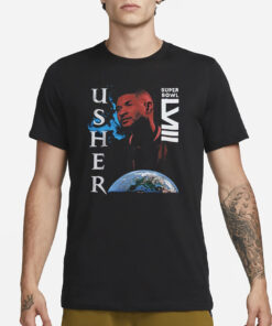 Usher Super Bowl Lviii Collection Mitchell Ness Worldwide T-Shirt3