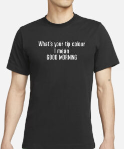 Whats Your Tip Colour I Mean Good Morning T-Shirts