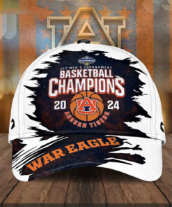 Auburn SEC Men’s Basketball Champions Tournament 2024 War Eagle Cap