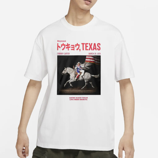 Beyoncé Cowboy Carter Kntry Radio Texas Live From Shibuya T-Shirt