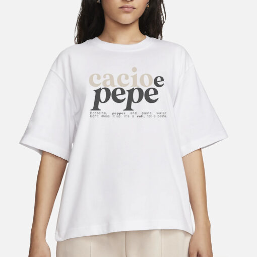 CACIO E PEPE, IT'S A CULT. T-SHIRTS