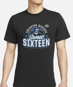 Creighton Bluejays 2024 Ncaa March Madness Sweet Sixteen Defensive Stance T Shirts