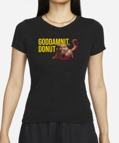 Dungeon Crawler Carl Goddamnit Donut Cat T-Shirts