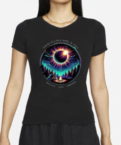 Retro Solar Eclipse Of April 8 2024 T-Shirt