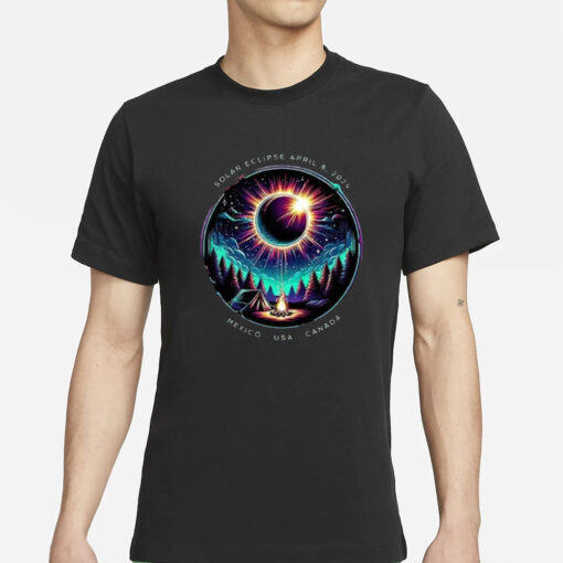 Retro Solar Eclipse Of April 8 2024 T-Shirts