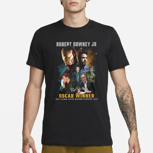 Robert Downey Jr Oscar Winner T-Shirt1