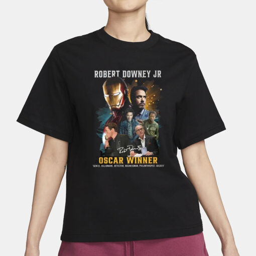 Robert Downey Jr Oscar Winner T-Shirt3