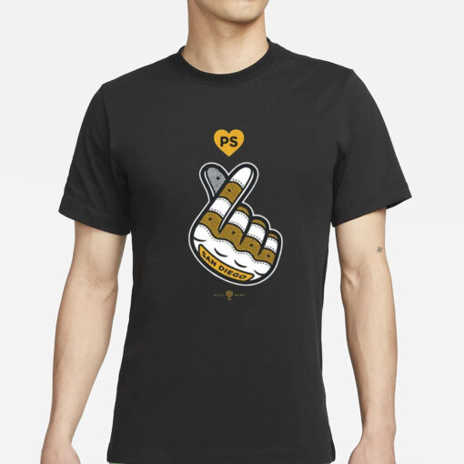 San Diego Finger Heart T-Shirt