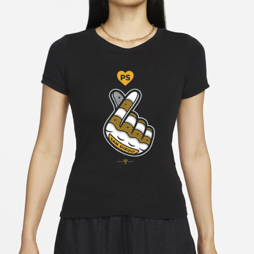 San Diego Finger Heart T-Shirts