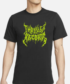 Thriller Records Metal Logo Black T-Shirt