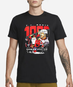 Tj Oshie 1000 Game Players T-Shirt3