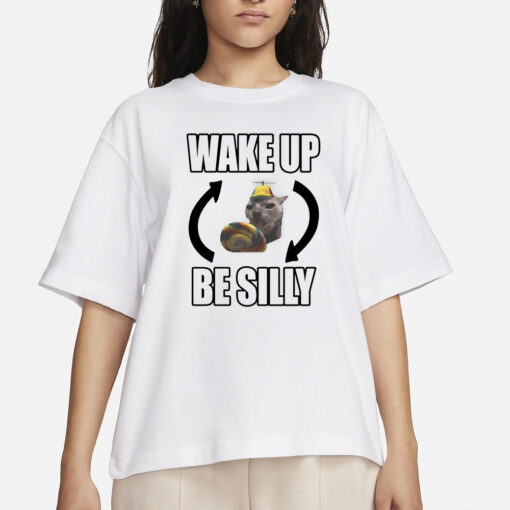 Catland Central Wake Up Be Silly T-Shirt