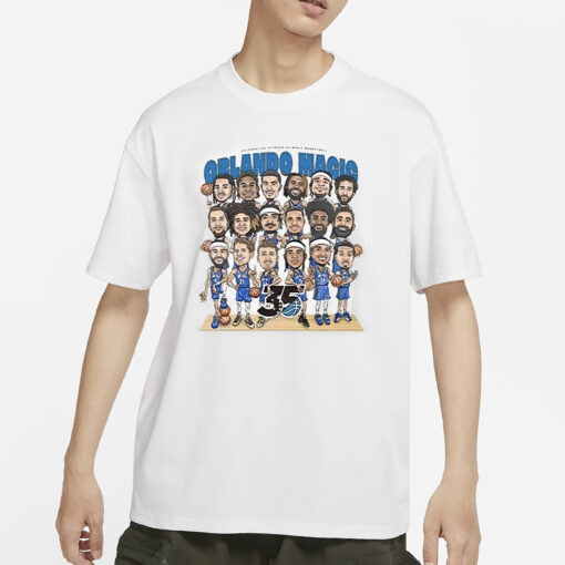 Celebrating 35 Years Of Magic Basketball Orlando Magic T-Shirts