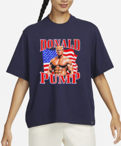 Chicago1Ray Donald Pump Muscle Flag American T-Shirts